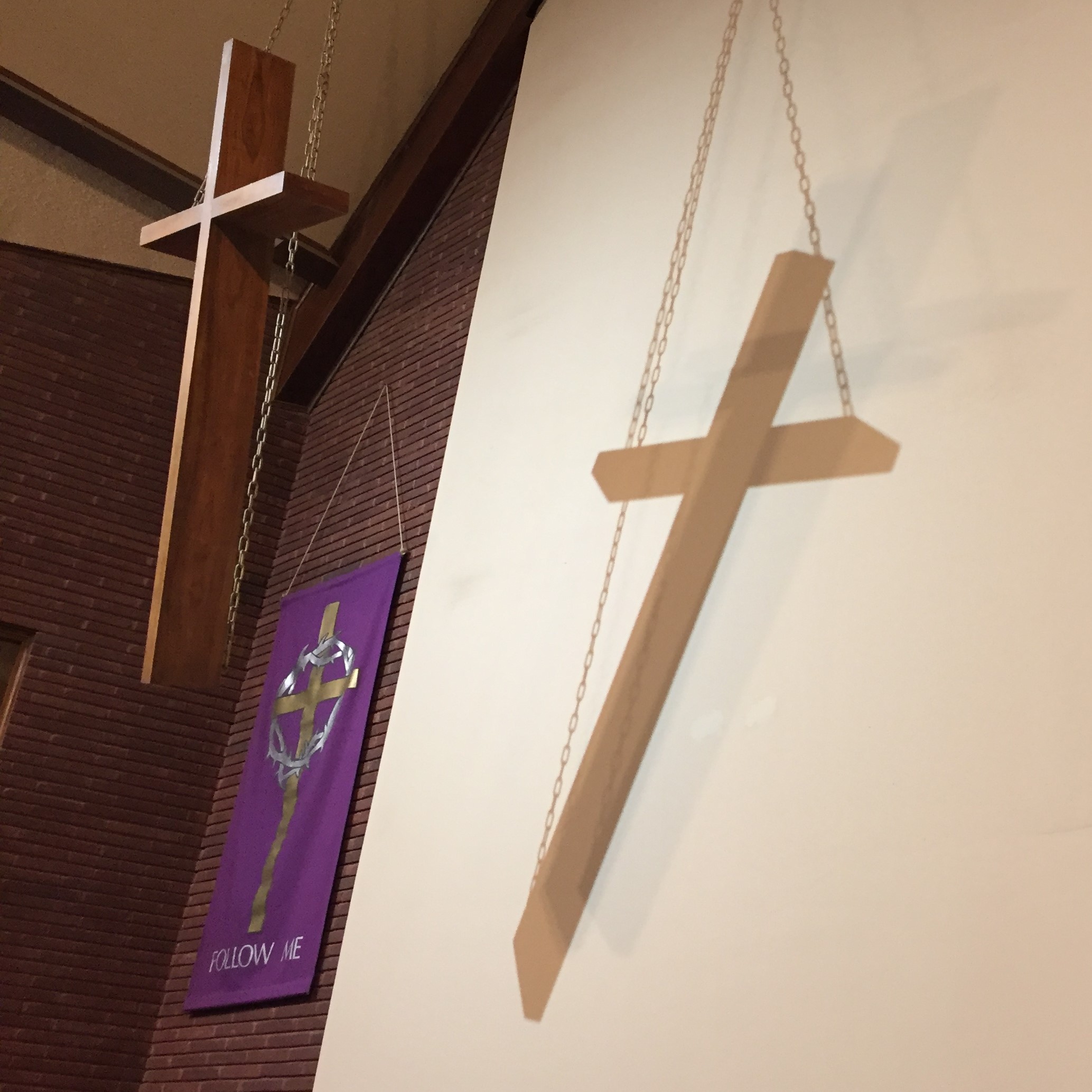 United Methodist Worship Service in the Shadow of the Lenten Cross - Midland TX