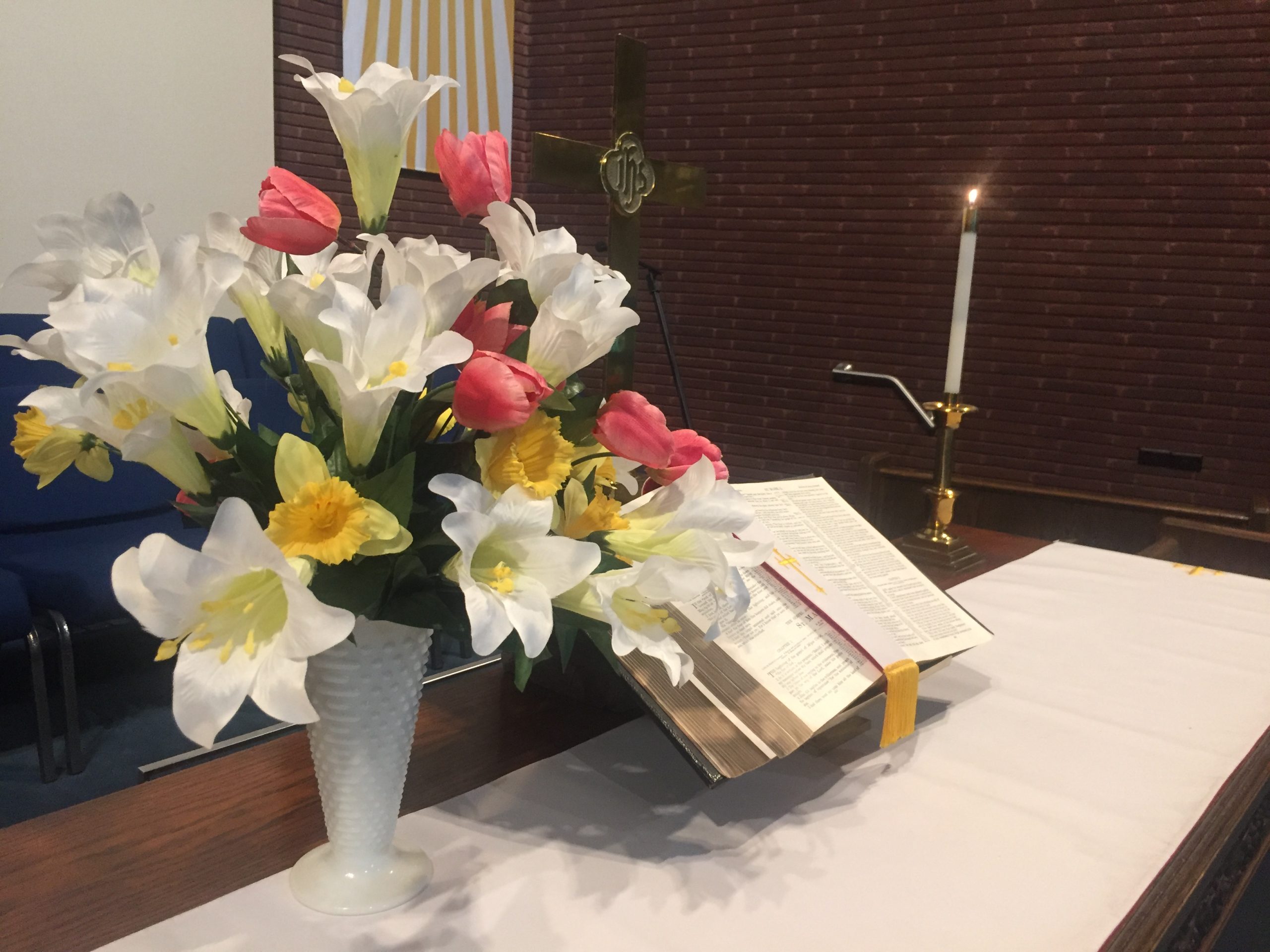 Easter worship service at St. Mark's United Methodist Church in Midland, TX